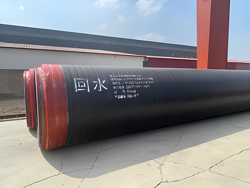 Spraying winding insulation pipe